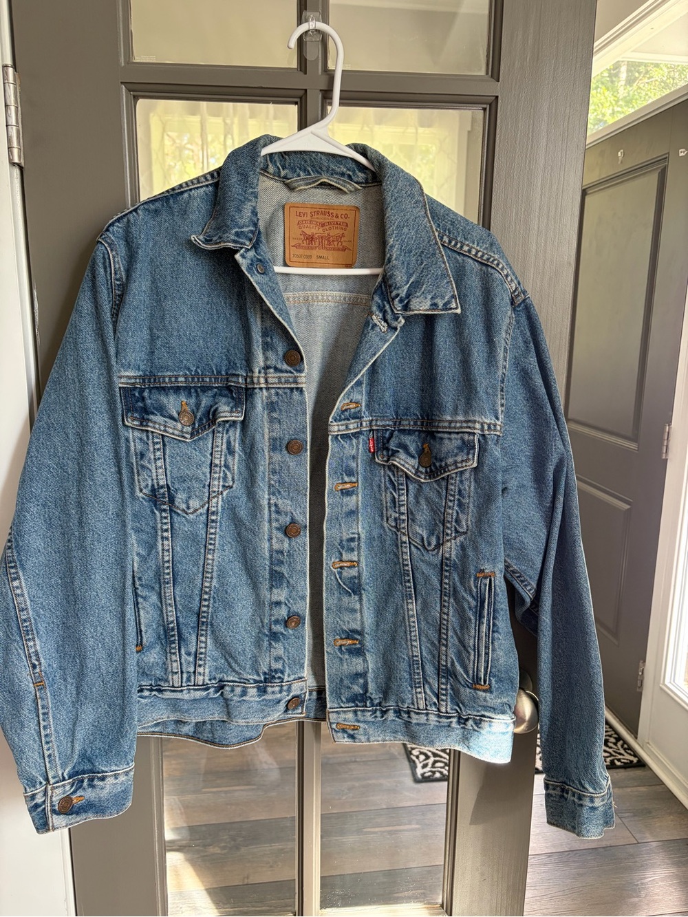 CUSTOM Hand-Painted Louis Tomlinson "Walls" Vintage Levi’s Denim Jacket